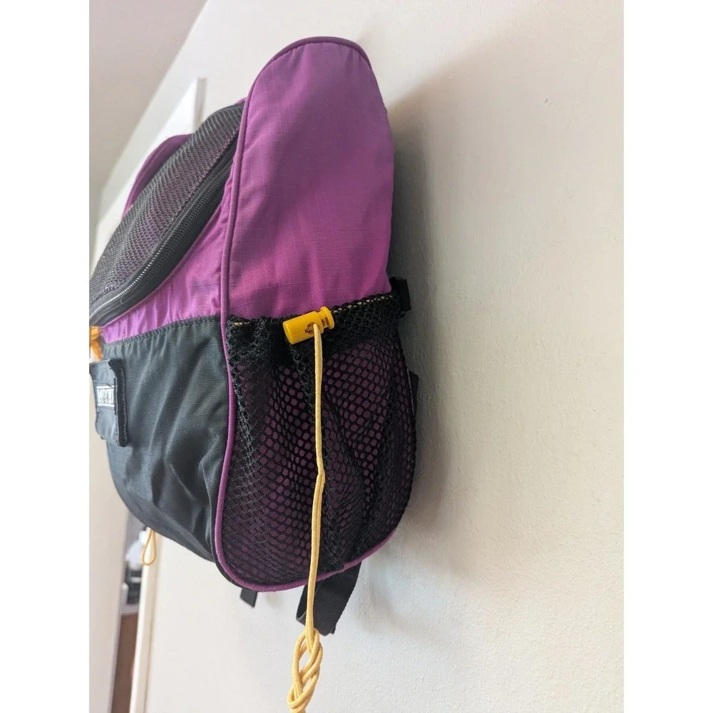 Vintage Lands' End Backpack Purple Black 1990s Hiking Daypack Y2K
